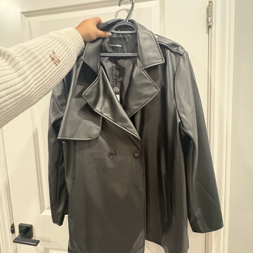 Fashion Nova Black Leather Jacket
